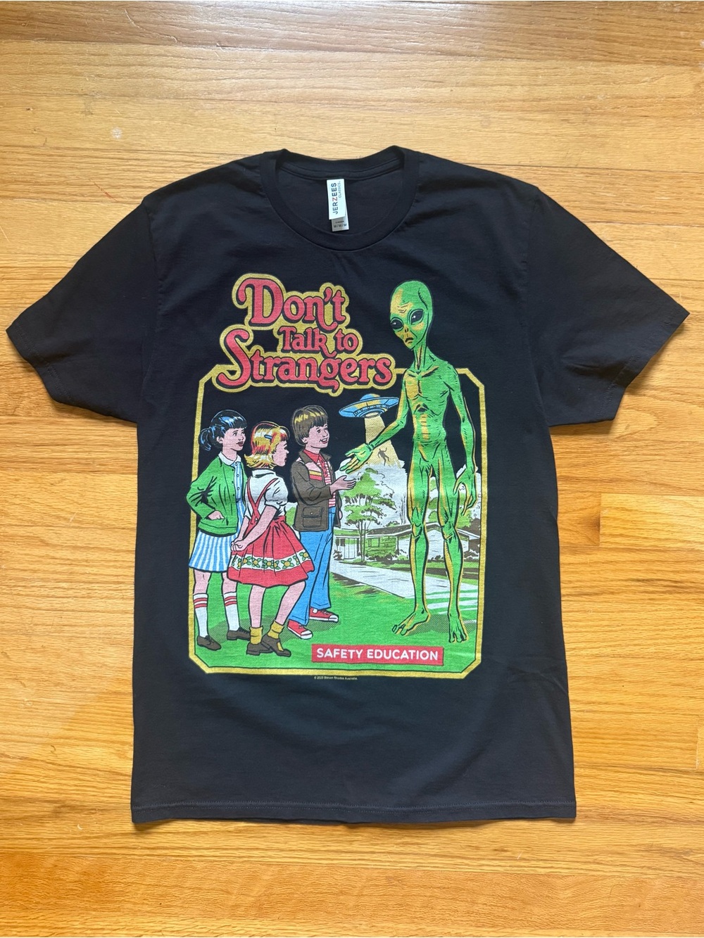 Steven Rhodes Don’t Talk to Strangers t-shirt